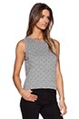 view 2 of 3 The Muscle Tee in Heather Grey & Polka Star
