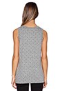 view 3 of 3 The Muscle Tee in Heather Grey & Polka Star