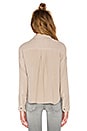 view 3 of 5 The Boxy Cropped Button Up in Marble