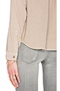 view 4 of 5 The Boxy Cropped Button Up in Marble