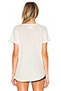 view 3 of 4 The Roll Sleeve Tee in Dirty White Venice Beach