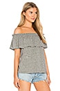 view 2 of 4 The Ruffle Top in Heather Grey