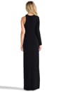 view 3 of 5 One Shoulder Long Sleeve Gown in Jet