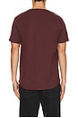 view 2 of 4 AO Curve Hem Tee in Currant