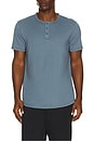 view 1 of 4 AO Henley Tee in Cadet Blue