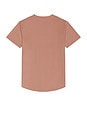 view 2 of 3 Crew Curve Hem T-Shirt in Mountain Mist