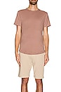 view 3 of 3 Crew Curve Hem T-Shirt in Mountain Mist