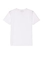 view 2 of 3 Crew Curve Hem T-Shirt in white