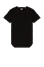 view 1 of 3 Crew Elongated T-Shirt in black
