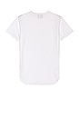 view 2 of 3 Crew Elongated T-Shirt in White