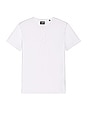 view 1 of 3 Henley Curve-Hem T-Shirt in white