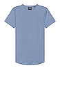 view 1 of 4 Ao Curve-hem Tee in Infinity Blue