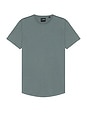 view 1 of 3 AO Curve Hem Tee in Sage