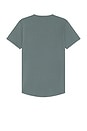 view 2 of 3 AO Curve Hem Tee in Sage
