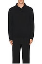 view 4 of 4 Riviera Knit Long Sleeve Polo in Black