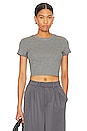 view 1 of 4 Tomboy Cropped Tee in Heather Grey