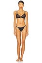 view 4 of 4 Plunge Mesh Bra in Black