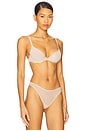 view 2 of 4 Plunge Mesh Bra in Sand