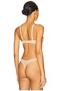 view 3 of 4 Plunge Mesh Bra in Sand