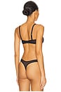 view 3 of 4 Balconette Mesh Bra in Black