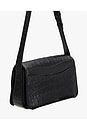 view 2 of 4 Concertina Shoulder Bag in Black Croc