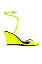 view 1 of 5 SANDALES COMPENSÉES CHLOE in Neon Yellow