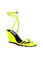 view 2 of 5 SANDALES COMPENSÉES CHLOE in Neon Yellow