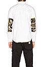 view 4 of 6 Buster Button Down in White & Camo Painted