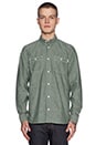 view 1 of 3 Alex Button Down in Bottle Green