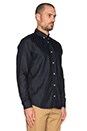 view 2 of 3 CHEMISE CIVIL in Blue Rinsed