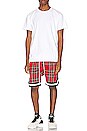 view 5 of 5 SHORTS A CUADROS JORDAN in Red Plaid