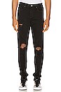 view 1 of 4 VAQUEROS DENIM in Black Ripped