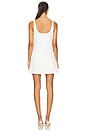 view 3 of 3 MINIVESTIDO PLISSADO DE POPELINE in White