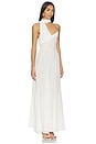 view 2 of 4 Scarf Panelled Silk Gown in Ivory