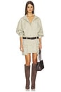 view 1 of 4 Drill Cargo Mini Dress in Sand