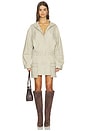 view 2 of 4 Drill Cargo Mini Dress in Sand