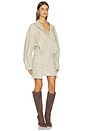 view 3 of 4 Drill Cargo Mini Dress in Sand