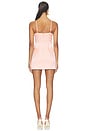 view 4 of 3 Satin Bullet Bra Mini Dress in Pink