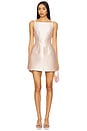 view 1 of 3 Blanche Dupion Mini Dress in Ballet Pink