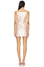 view 3 of 3 Blanche Dupion Mini Dress in Ballet Pink