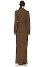 view 4 of 4 Isla Deep V Gown in Chocolate