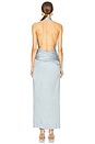 view 4 of 4 Selene Plunge Gown in Blue