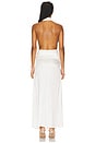 view 3 of 4 VESTIDO DE MALHA COM DECOTE PROFUNDO SELENE in White