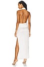 view 4 of 4 VESTIDO DE MALHA COM DECOTE PROFUNDO SELENE in White