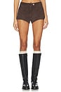 view 1 of 6 MINI SHORT DE ANTE in Dark Brown