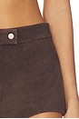 view 6 of 6 MINI SHORT DE ANTE in Dark Brown
