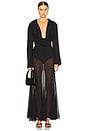 view 5 of 6 Matija Panelled Skirt in Black