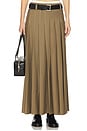 view 1 of 7 Heidi Pleated Maxi Skirt in Khaki