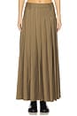 view 2 of 7 Heidi Pleated Maxi Skirt in Khaki