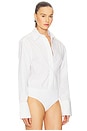 view 3 of 5 CAMISA TIPO BODY in White